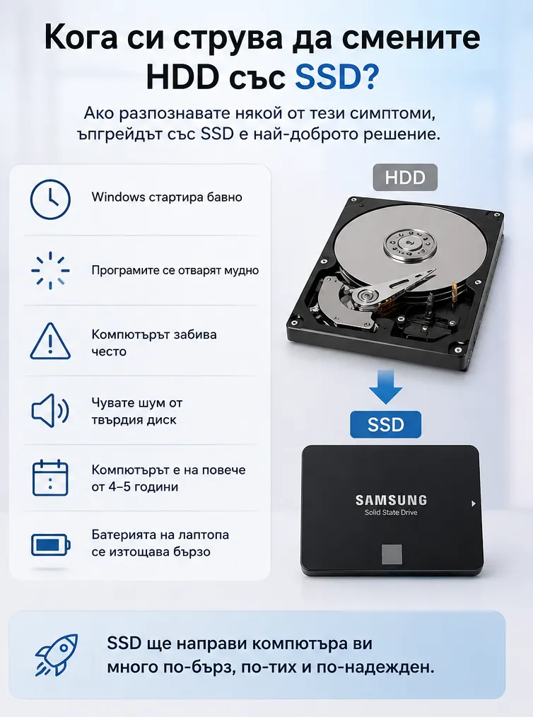 Кога си струва да смените HDD със SSD?