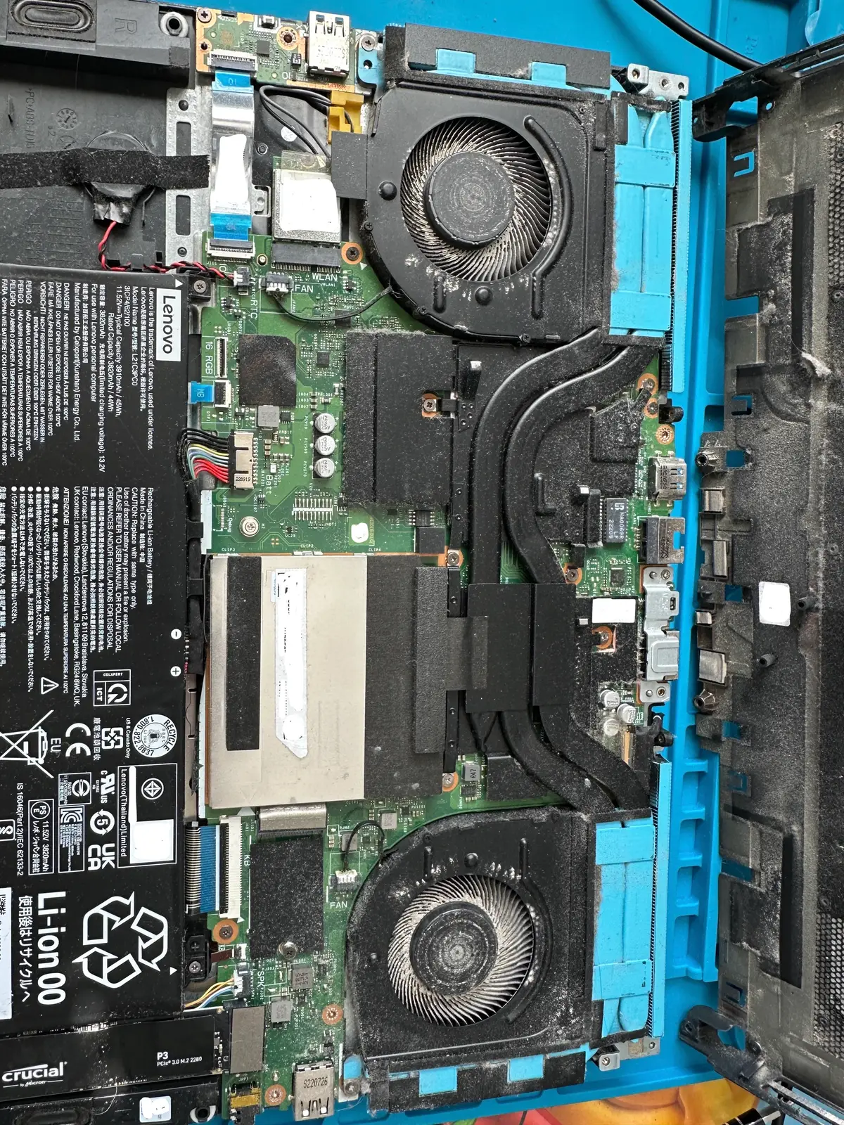 Профилактика на Lenovo IdeaPad Gaming 3 15ARH7